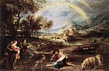 Peter Paul Rubens Canvas Paintings - Landscape with a Rainbow